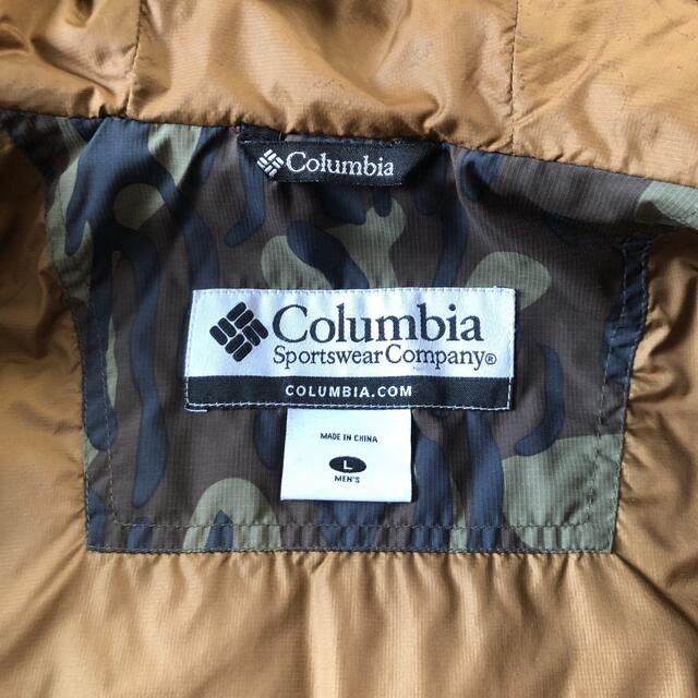 Columbia(コロンビア)のColumbia コロンビア ダウンジャケット 迷彩 Lサイズ ブラック  メンズのジャケット/アウター(ダウンジャケット)の商品写真