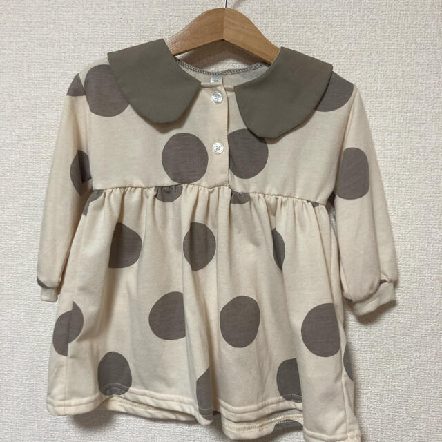 くま耳 ワンピース キッズ/ベビー/マタニティのキッズ服女の子用(90cm~)(ワンピース)の商品写真