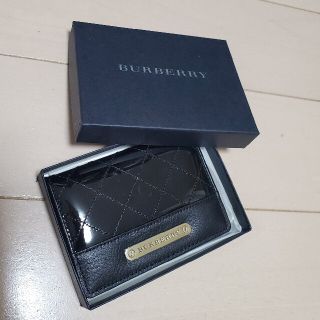 バーバリー(BURBERRY)のバーバリー 名刺いれ カードケース 黒(名刺入れ/定期入れ)