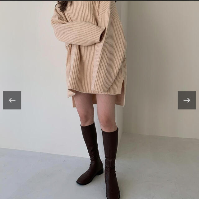 Kastane(カスタネ)のamiur wide long turtle neck knit  レディースのトップス(ニット/セーター)の商品写真