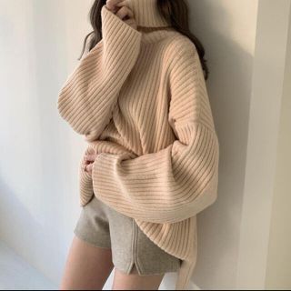 カスタネ(Kastane)のamiur wide long turtle neck knit (ニット/セーター)