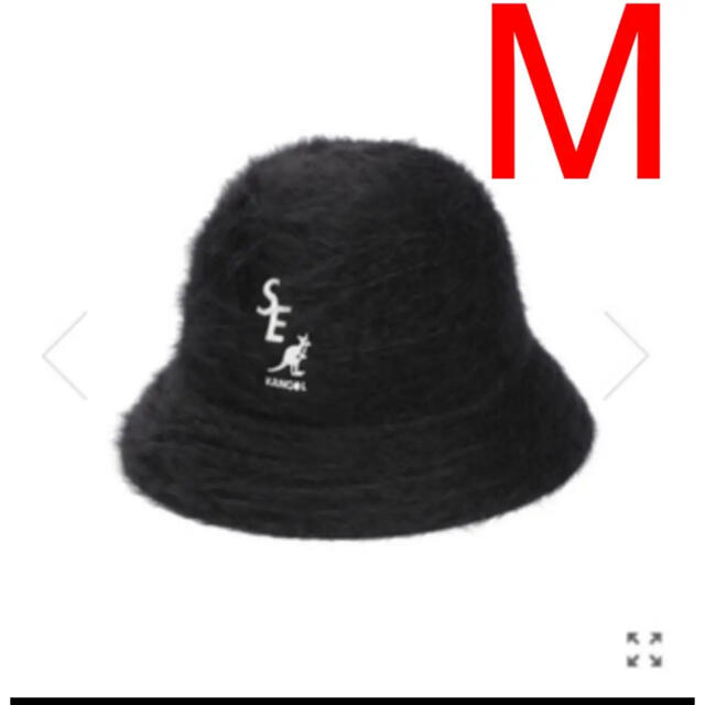 ハットwind and sea  KANGOL   バケット　ハット　黒　Mサイズ