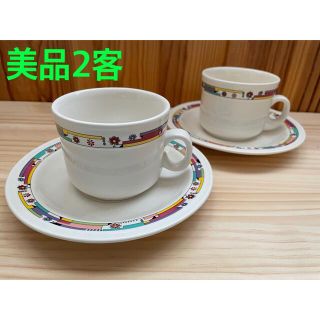 Richard Ginori - ジノリ コーヒーカップ&ソーサー 廃盤 美品 2客