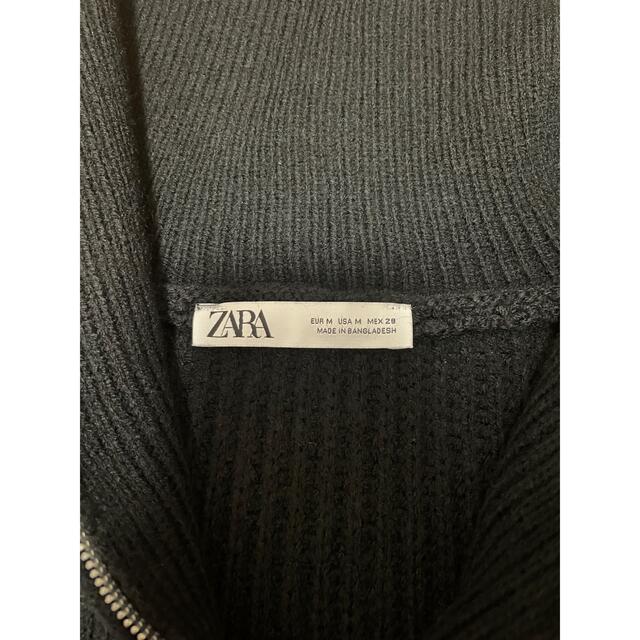 ZARA(ザラ)のZARA ジッパーニットケープ　M レディースのトップス(ベスト/ジレ)の商品写真