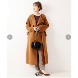 スピックアンドスパン(Spick & Span)のSpick&Span ノーカラーコート　(ロングコート)