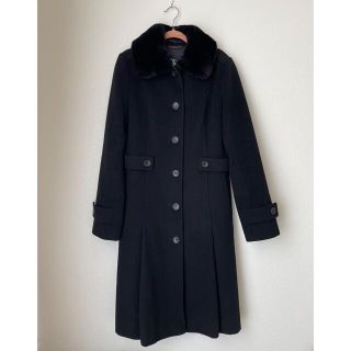 バーバリー(BURBERRY)の【るな様専用】BURBERRY アンゴラ×ウール コート 36(ロングコート)