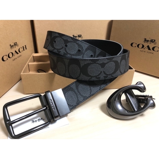 お取り寄せ】 コーチ COACH 新品 バックル 回転式 ベルト agapeeurope.org