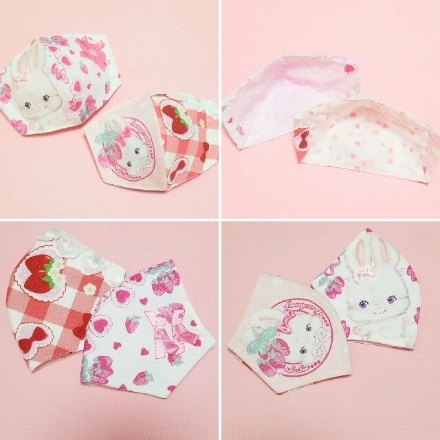 ハンドメイド ゆめかわ ウサギ 女の子インナーマスク | tediquori.com