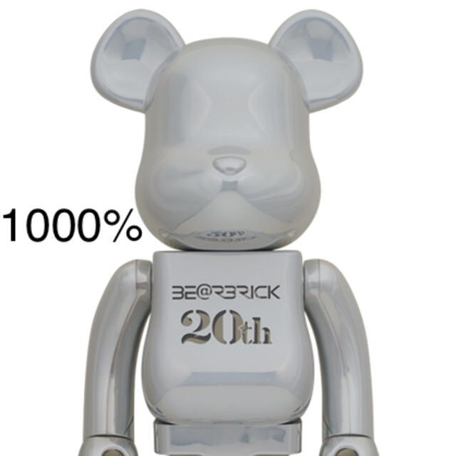 MEDICOM TOY(メディコムトイ)のBE@RBRICK ベアブリック 20th  Anniversary 1000％ ハンドメイドのおもちゃ(フィギュア)の商品写真