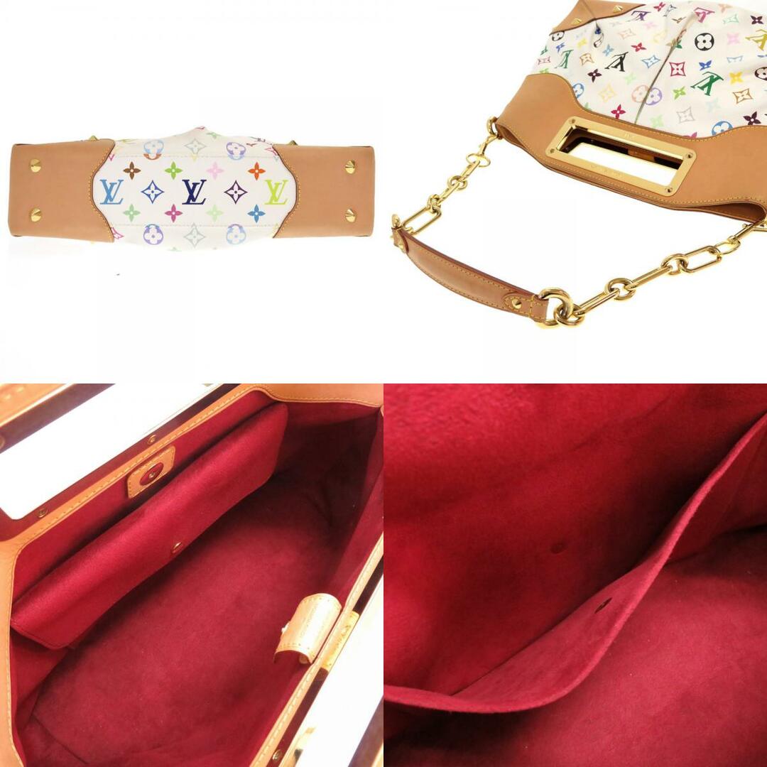 美品 ルイ ヴィトン モノグラム マルチカラー ジュディMM ブロン M40255 ショルダーバッグ バッグ 白 LV 0319  LOUIS VUITTON