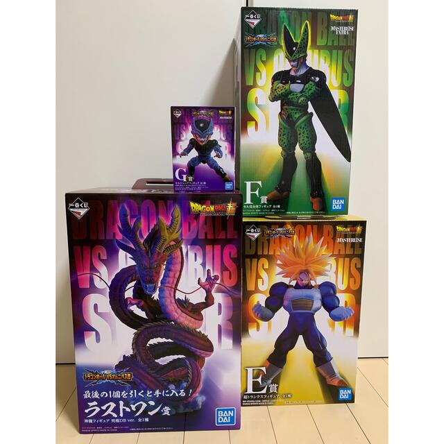 BANDAI(バンダイ)の一番くじ　ドラゴンボール　神龍　セル　セルジュニア　トランクス　4体set エンタメ/ホビーのフィギュア(アニメ/ゲーム)の商品写真