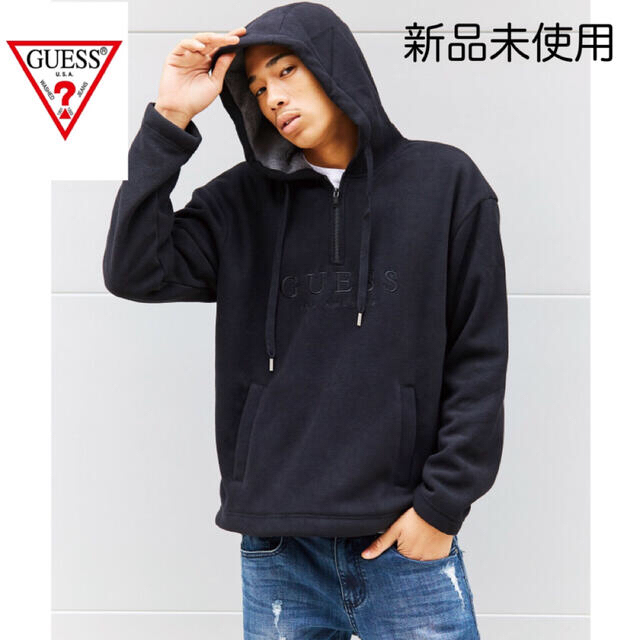 【新品未使用】LOGO FLEECE HOODED HALF ZIP UP