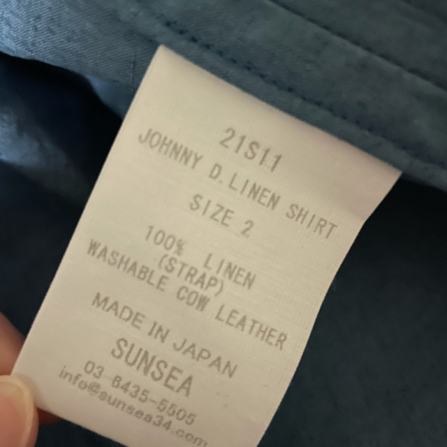 SUNSEA(サンシー)のsunsea Johnny D.Linen Shirt 訳あり メンズのトップス(シャツ)の商品写真