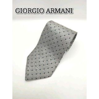 ジョルジオアルマーニ(Giorgio Armani)のGIORGIO ARMANI ネクタイ　シルバー　スクエア(ネクタイ)