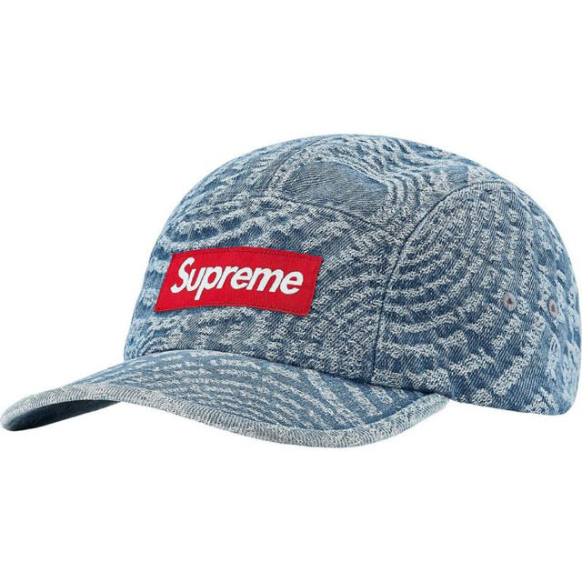 Supreme Circles Jacquard Denim Camp Cap