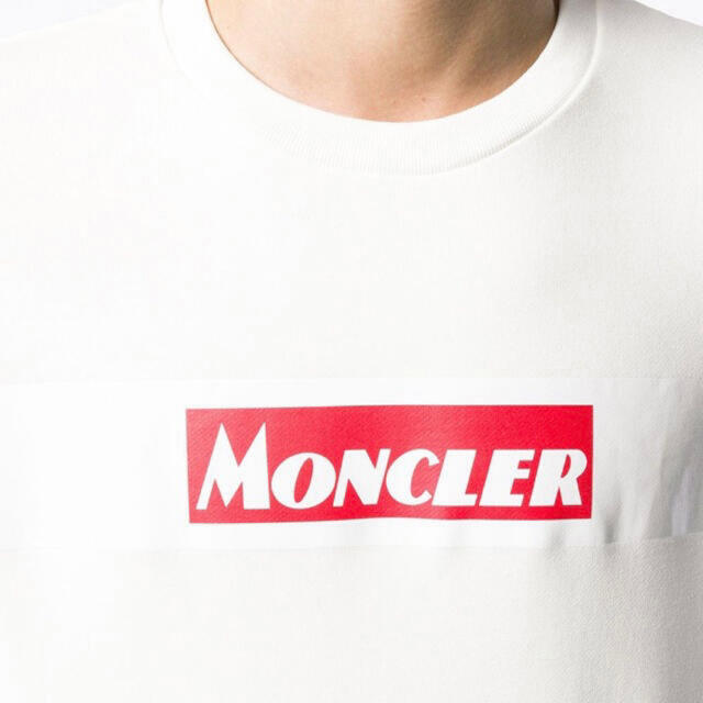 ★希少★ MONCLER スウェット トレーナー Ｌ　モンクレール ロゴ 完売品 メンズのトップス(スウェット)の商品写真