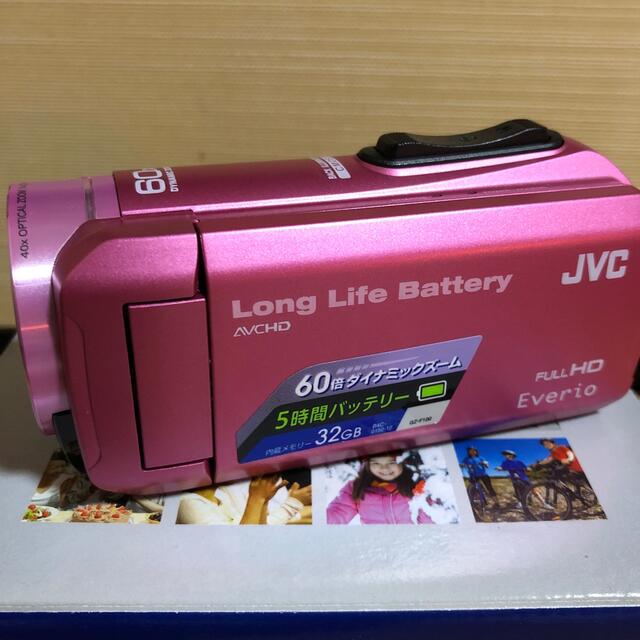 JVC ビデオカメラ GZ-F100-P ピンク 箱付きの通販 by lowliet's shop