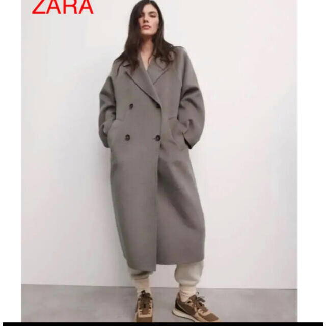 ZARA - ZARA オーバーサイズコート ウールコート トレンチコート ...