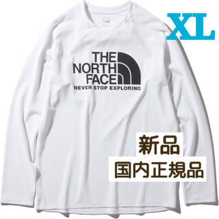 ザノースフェイス(THE NORTH FACE)のノースフェイス ロングスリーブGTDロゴクルー（メンズ）XL NT12093 W(Tシャツ/カットソー(七分/長袖))