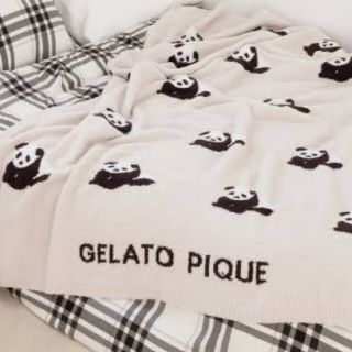 ジェラートピケ(gelato pique)の新品 ジェラートピケ  パンダジャガードマルチカバー(毛布)