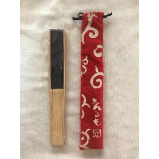 セサミストリート(SESAME STREET)の扇子　せんす　エルモ柄と和柄のセット(和装小物)
