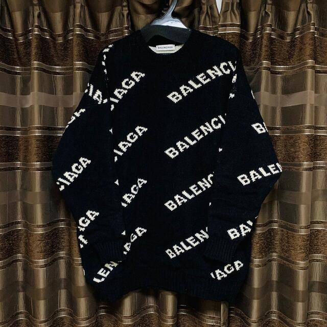充実の品 Balenciaga - バレンシアガ ロゴニット ニット/セーター