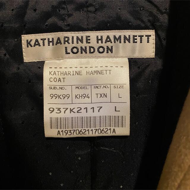 KATHARINE HAMNETT(キャサリンハムネット)のキャサリンハムネット　ロングコート　インナー取り外し可能　ウール　キャメル メンズのジャケット/アウター(チェスターコート)の商品写真