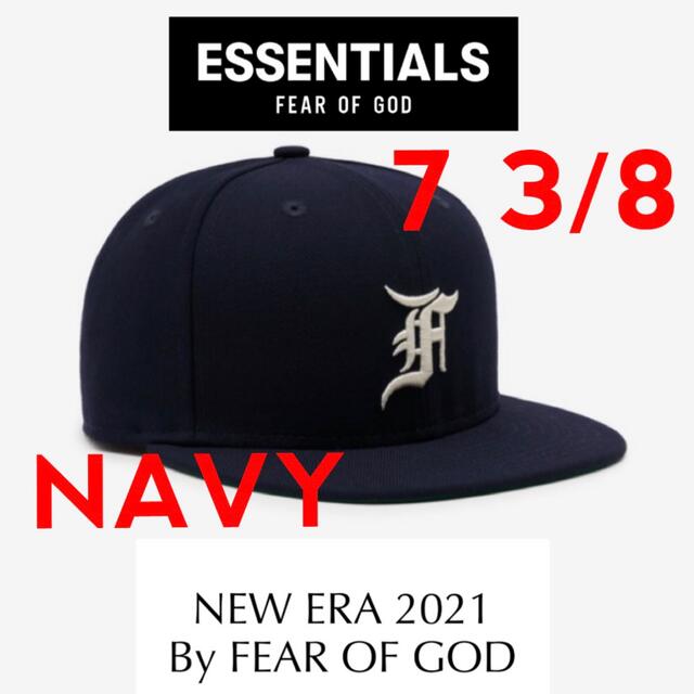 正規 FOG fear of god New Era 7 3/8 cap