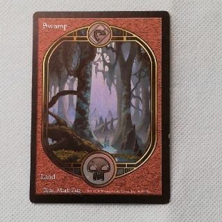 マジックザギャザリング(マジック：ザ・ギャザリング)の【枠ずれエラーカード】MTG・(英語)Swamp 沼(シングルカード)