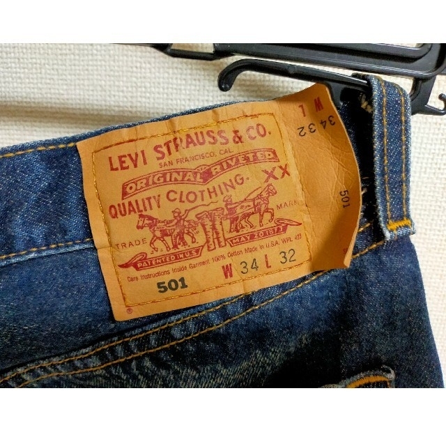 Levi's(リーバイス)のアメリカ製　levi’s リーバイス　501 usa ウエスト34 32 メンズのパンツ(デニム/ジーンズ)の商品写真