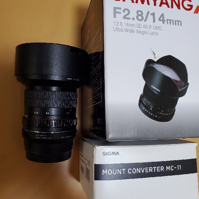 SAMYANG OPTICS 14F2.8/C +MC-11 セット