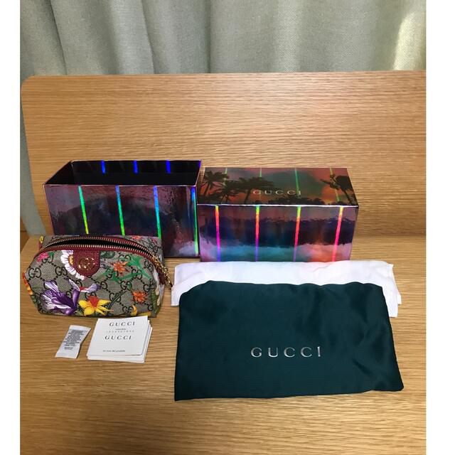 Gucci(グッチ)の新品未使用☆GUCCI グッチ オフィディアGG フローラコスメティックケース レディースのファッション小物(ポーチ)の商品写真