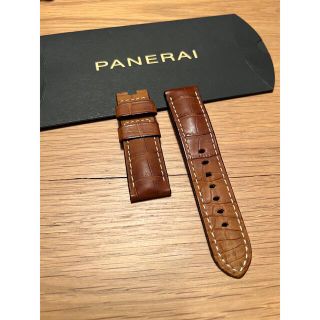 パネライ(PANERAI)のパネライ 純正 アリゲーター ベルト ヌバック(レザーベルト)