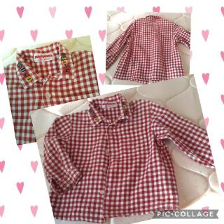 ミキハウス(mikihouse)のMIKI HOUSE　ベビー服ネルシャツ　８０センチ(シャツ/カットソー)