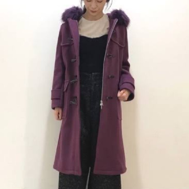 アウター】 FRAY I.D - FRAY I.D エコファーフーディーダッフルコート