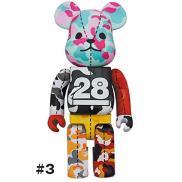 BE@RBRICK BAPE CAMO 28TH  MULTI 400% #3ハンドメイド