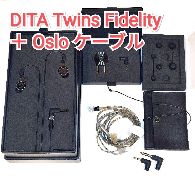 DITA Twins Fidelity＋Dita OSLOケーブル ※ばら売り可オーディオ機器