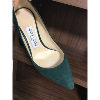 ジミーチュウ(JIMMY CHOO)のジミーチュウ　グリーン　レア　パンプス(ハイヒール/パンプス)