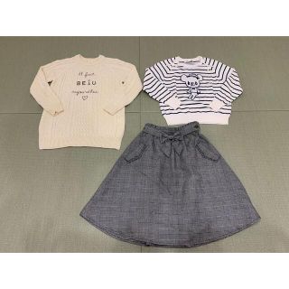 ポンポネット(pom ponette)のポンポネット① Mサイズ pom ponette 3点セット(Tシャツ/カットソー)