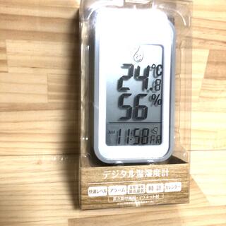タニタ(TANITA)の新品未使用□タニタ　温度計　湿度計(置時計)