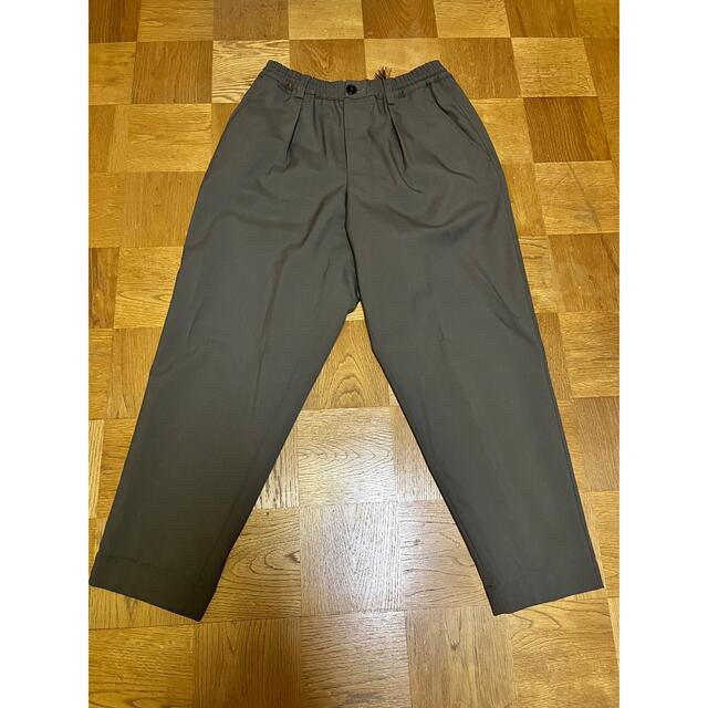 スノーブルー 最終値下 MARNI トロピカルウールテーパードパンツ 44