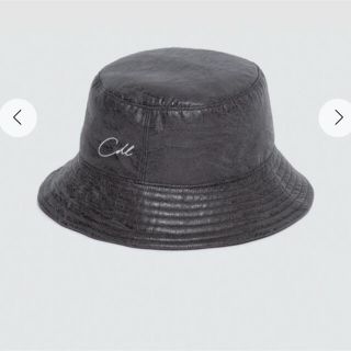 アディッションアデライデ(ADDITION ADELAIDE)のCDL FAUX LEATHER HAT BLACK Lサイズ(ハット)