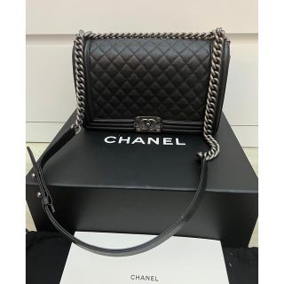 シャネル(CHANEL)の良品 CHANEL ボーイシャネル ショルダーバッグ キャビアスキン(ショルダーバッグ)