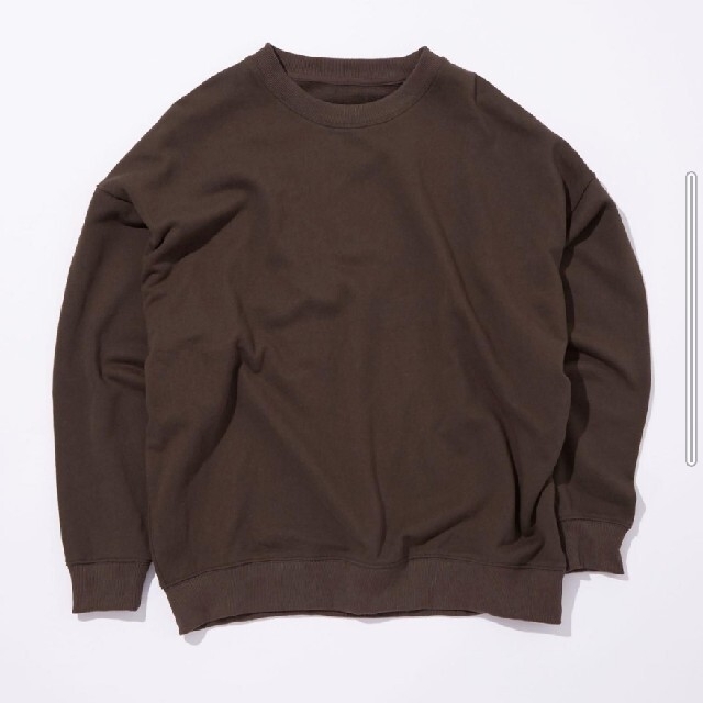 UNITED ARROWS green label relaxing(ユナイテッドアローズグリーンレーベルリラクシング)のgreen label relaxing　裏起毛スウェット　ダークブラウン　Ｓ レディースのトップス(トレーナー/スウェット)の商品写真