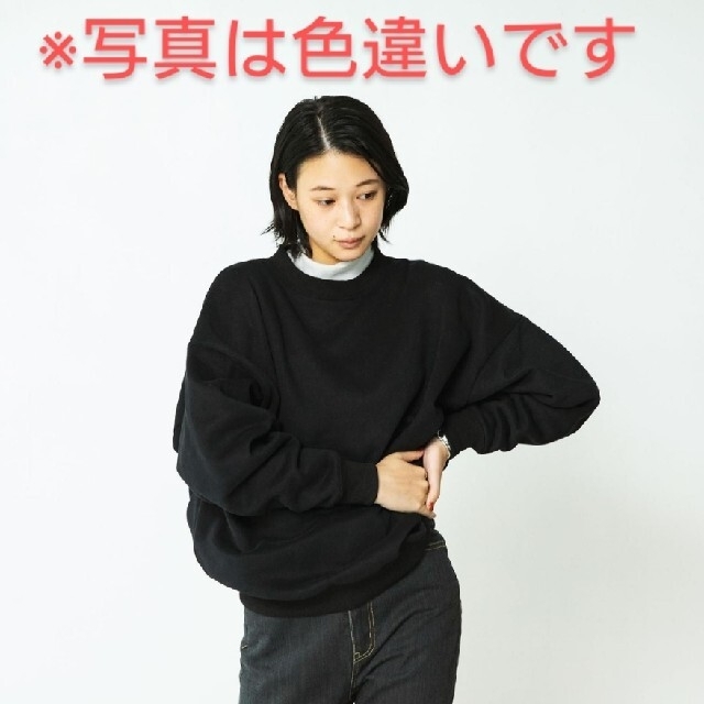 UNITED ARROWS green label relaxing(ユナイテッドアローズグリーンレーベルリラクシング)のgreen label relaxing　裏起毛スウェット　ダークブラウン　Ｓ レディースのトップス(トレーナー/スウェット)の商品写真