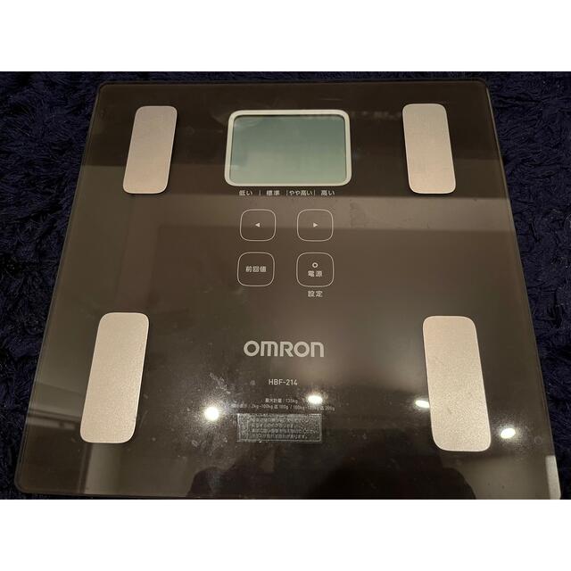 OMRON(オムロン)のオムロン 体重・体組成計 カラダスキャン ブラウン HBF-214-BW スマホ/家電/カメラの美容/健康(体重計/体脂肪計)の商品写真