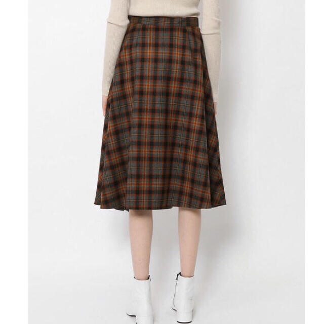 MACPHEE(マカフィー)のマカフィー　ウールチェックアシンメトリースカート レディースのスカート(ひざ丈スカート)の商品写真