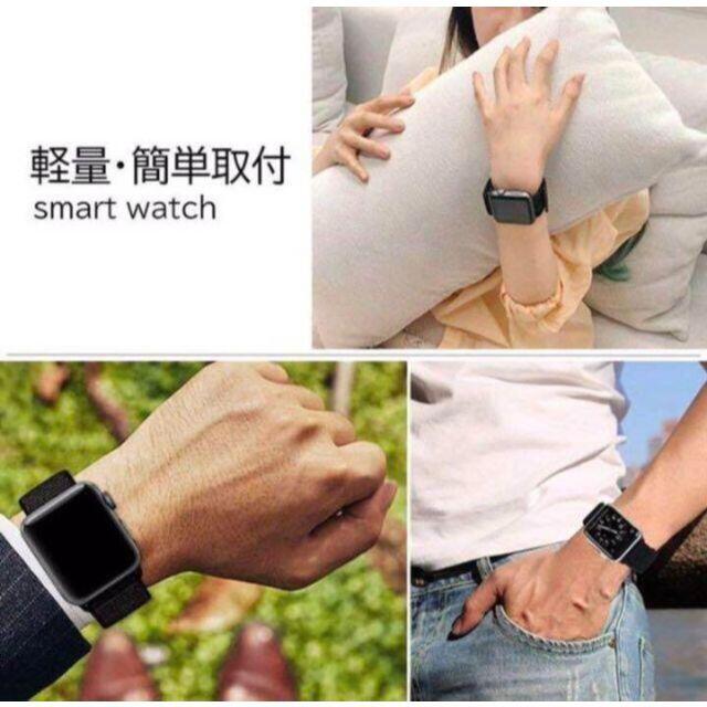 【新品】AppleWatch Band 38/40mm★ナイロン★ピンク メンズの時計(その他)の商品写真