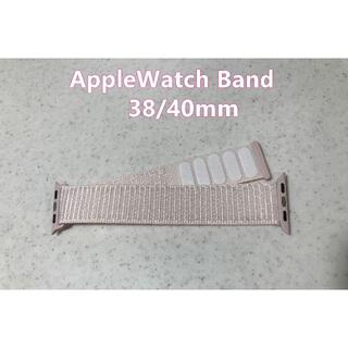 【新品】AppleWatch Band 38/40mm★ナイロン★ピンク(その他)