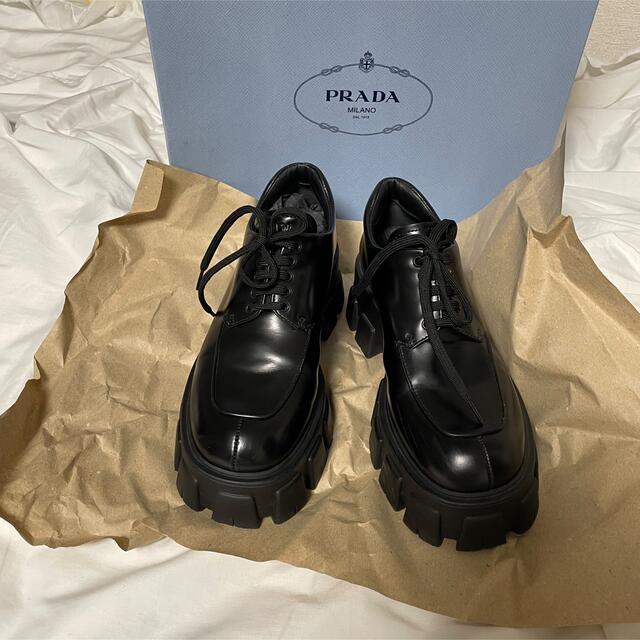 れあります PRADA モノリス レースアップ シューズの通販 by wtki